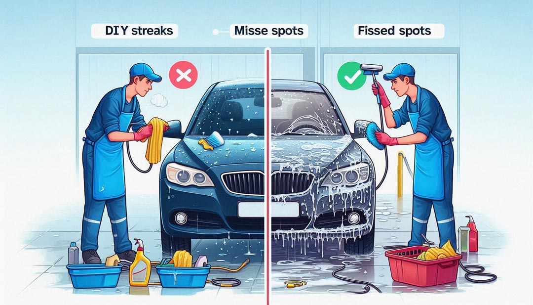 DIY Car Cleaning vs. Professional Car Wash Services
